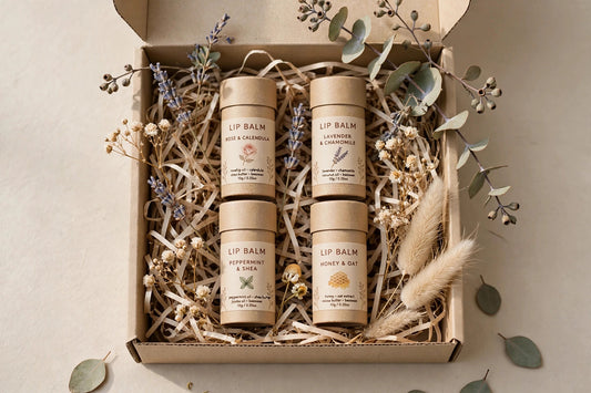 Natural Lip Balm Gift Set (4-pack)